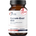 Designs for Health Curcum-Evail 400 - Bioavailable Turmeric Curcumin Supplements - Evail Emulsification Technology - Curcumin C3 Complex with Turmeric Oil + Vitamin E, Non-GMO (60 Softgels)