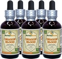 Dragon Blood Resin (Daemonorops Draco) Tincture, Dried Resin Liquid Extract (Markenname: HerbalTerra, Proudly Made in USA) 5x2 fl.oz (5x60 ml)