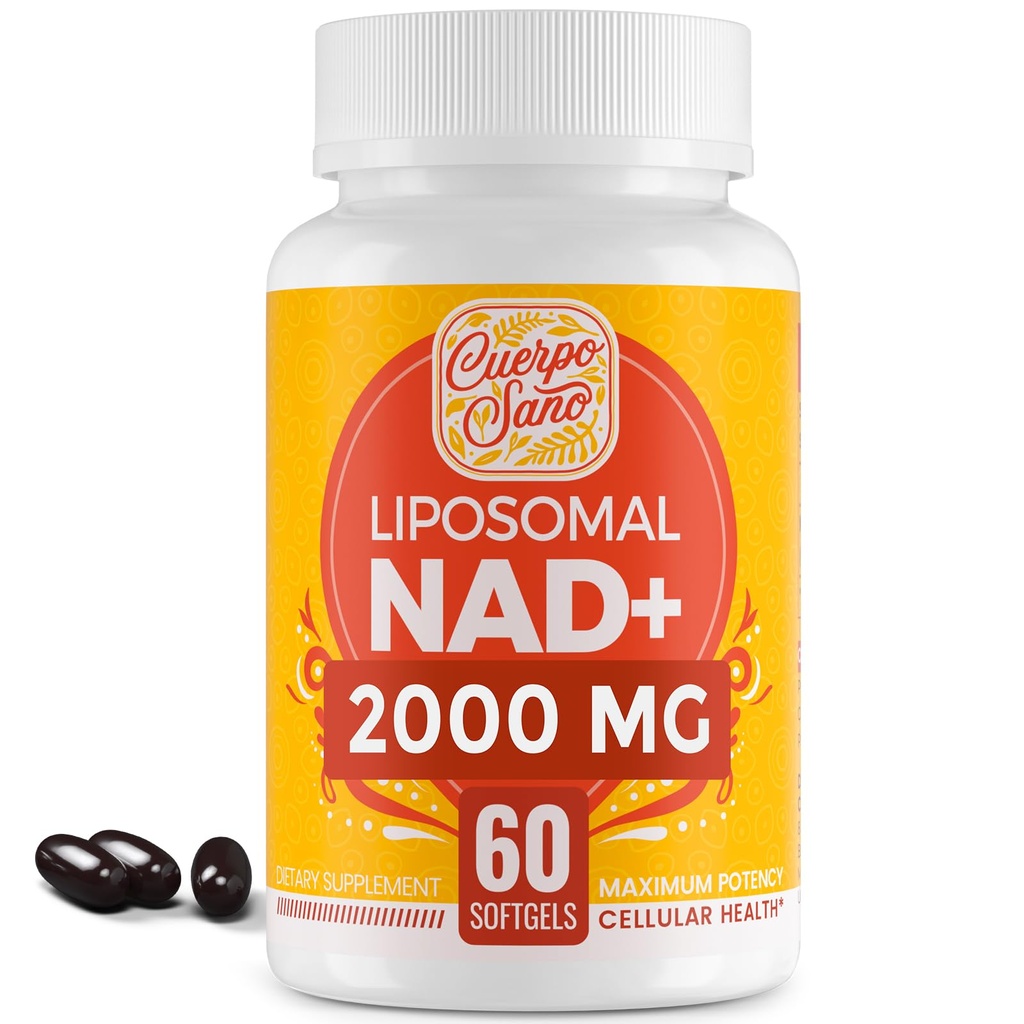 2000 MG NAD Ergänzung, Liposomal NAD+ mit hoher Absorption, Effizient Than Nicotinamid Riboside, Pure & Plus Boosting Supplement, Aging Defense, Metabolism & Cellular, 60 Softgels