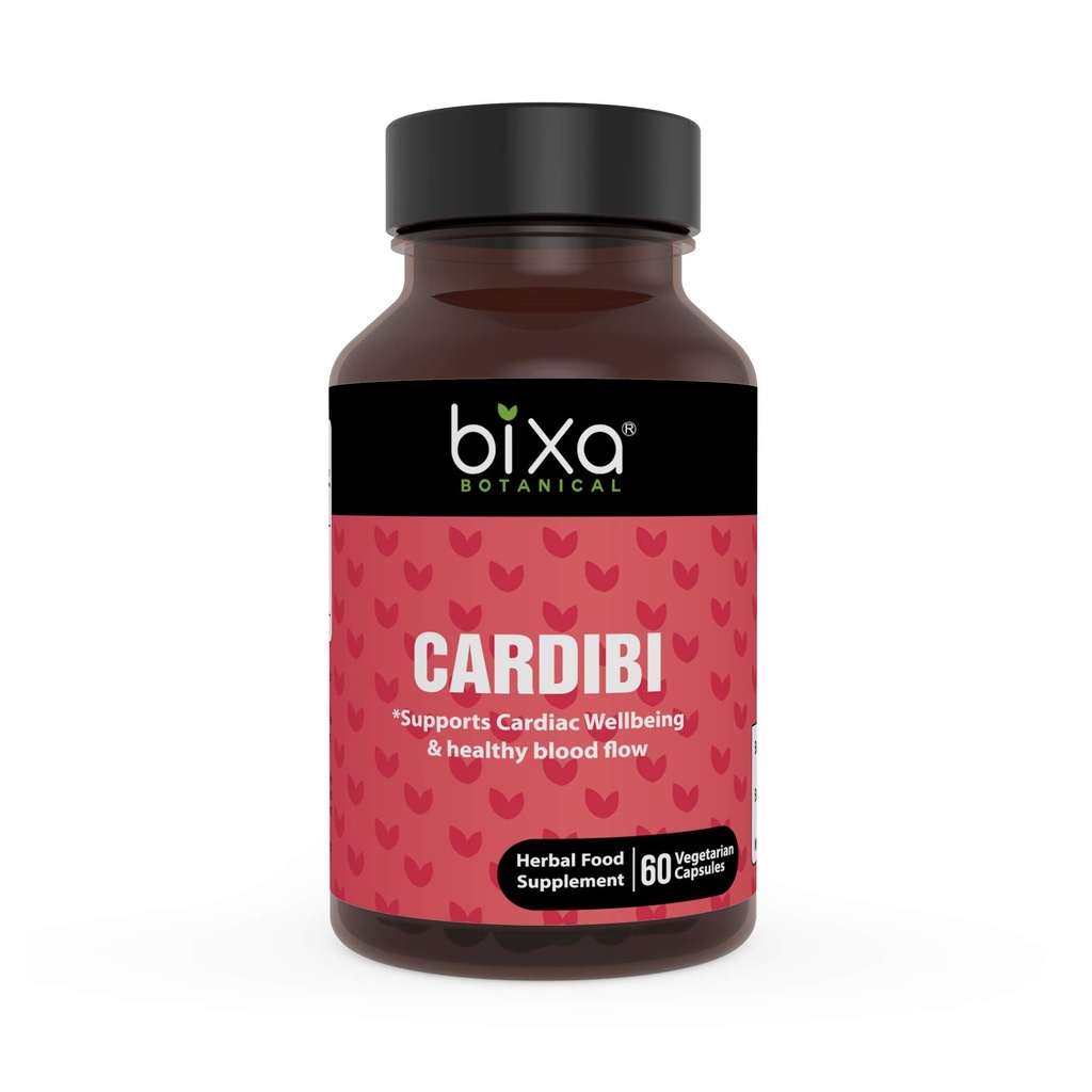 Ayurvedische natürliche Kräuterergänzung CARDIBI Kapseln reine Authentic Premium Qualität 60 Veg Kapseln (450mg) (mit Arjuna,Guggul, Punarnava, Trikatu Pulver und Knoblauchextrakt)