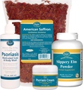 Psoriasis Care Kit - Inklusive American Saffron Tea, Slippery Elm Bark Powder, Psoriasis Scalp und Body Wash, und Psoriasis Cream. 4 Artikel empfohlen in The Book Healing Psoriasis von Dr. John Pagano