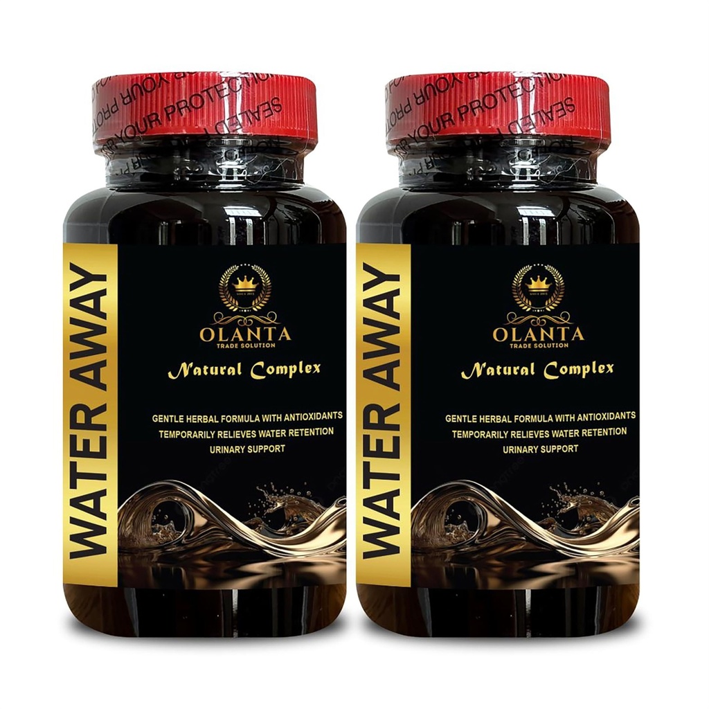 Supplément Water Away - Rein Support, Ultra Natural Water Out Pills, Diurétiques pour la rétention d'eau et le soutien de l'équilibre, grenade, curcuma - 2 gélules 120
