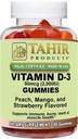 Tahir Halal Vitamin D3 2000 IU Gummies – unterstützt Knochen & Immune Gesundheit, fördert Muskelfunktion, Glutenfrei, Gelatinfrei, 90 Natürliche Frucht Flavor Gummis, Made in USA – Halal Certified