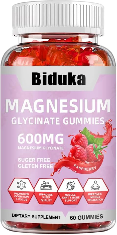 900(600+300) mg Glycinate de magnésium, thréonate de L, calcium, sodium, vitamine K, D, B6, végan, 60 comptes