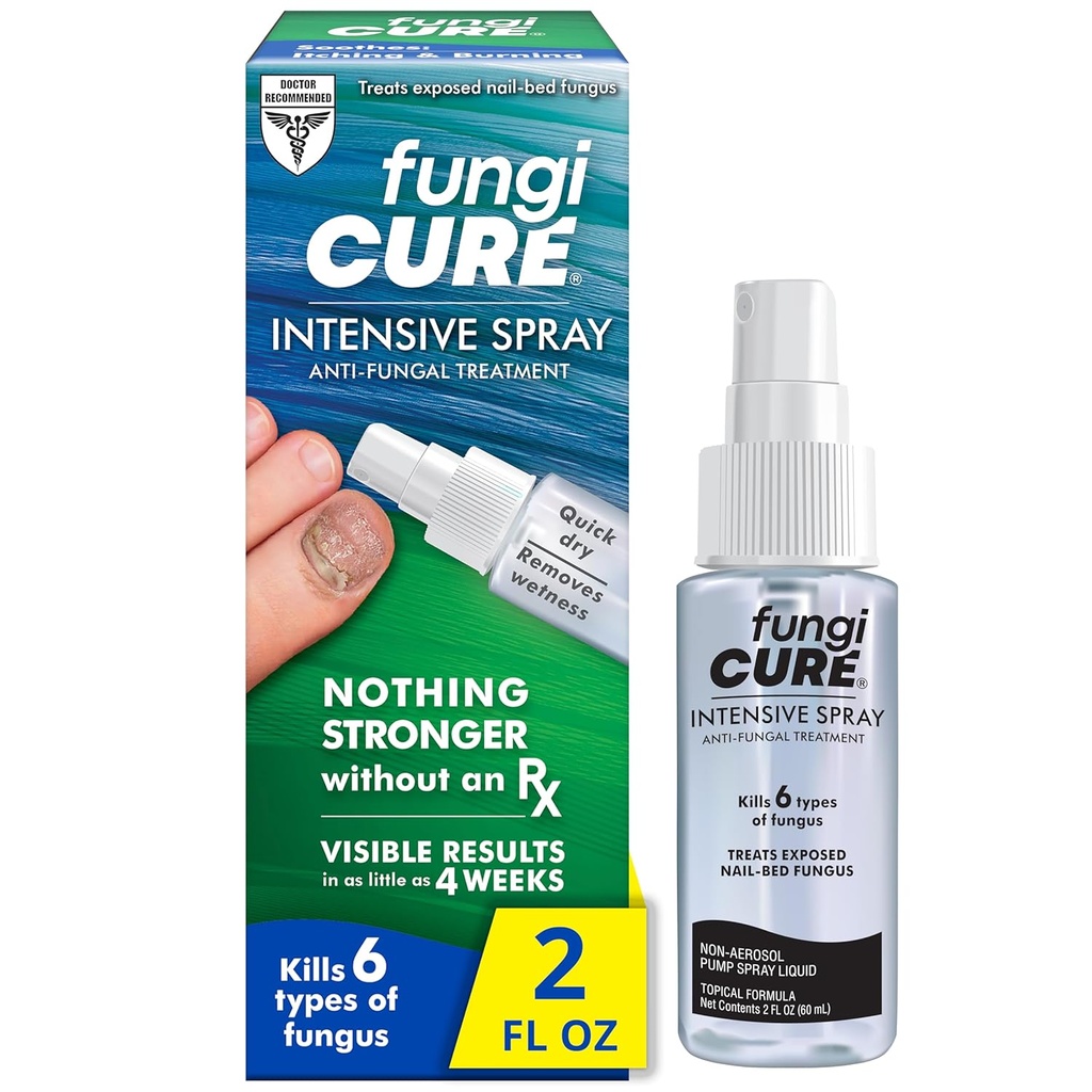 FUNGICURE Intensives Spray, beruhigt Juckreiz und Brennen, 2 flüssige Unze (Pack von 1)