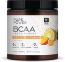 Pure Power BCAA + Beta-Alanin, Tropical Punch Flavor, 11.7 oz (333 g), 30 Servierungen, 6g BCAA, 2g Beta-Alanine, 0g Zucker, Non-GMO, Dr. Mercola