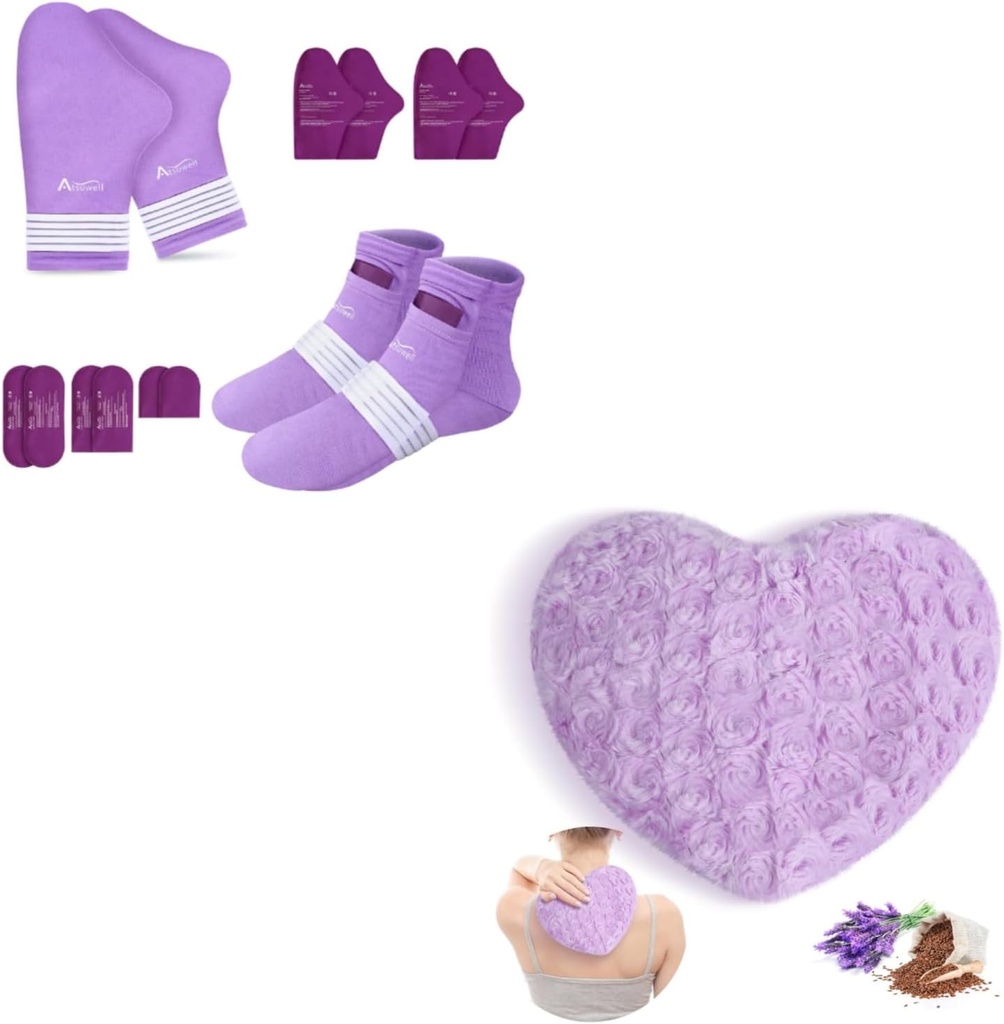 Atsuwell Chemo Care Paket Geschenk für Frauen und Männer & Duft Lavender Pfeil Kissen und Flaxseed Fluffy
