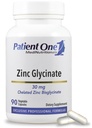 Patient One Zink Glycinate 30mg | Ergänzung zur Immunsystem-Gesundheit* | Verbesserte Zink-Absorption | 90 Kapseln