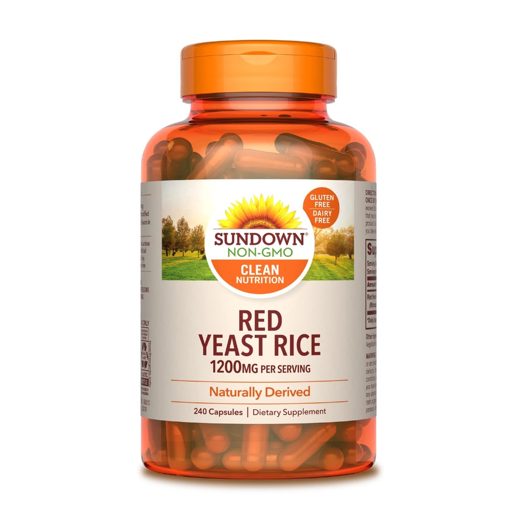 Sundown Rote Hefe Reis 1200 mg, 240 Kapseln