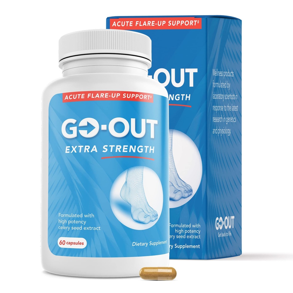 Mt. Angel Vitamine gehen aus - Extra Strength Support - Uric Acid Balance mit Tart Cherry, Celery Seed, Turmeric - Non-GMO, Gluten-Free - 60 Caps