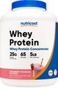 Nutricost Whey Protein Konzentrat (Strawberry Milkshake) 5LBS - Gluten Free & GMO Free