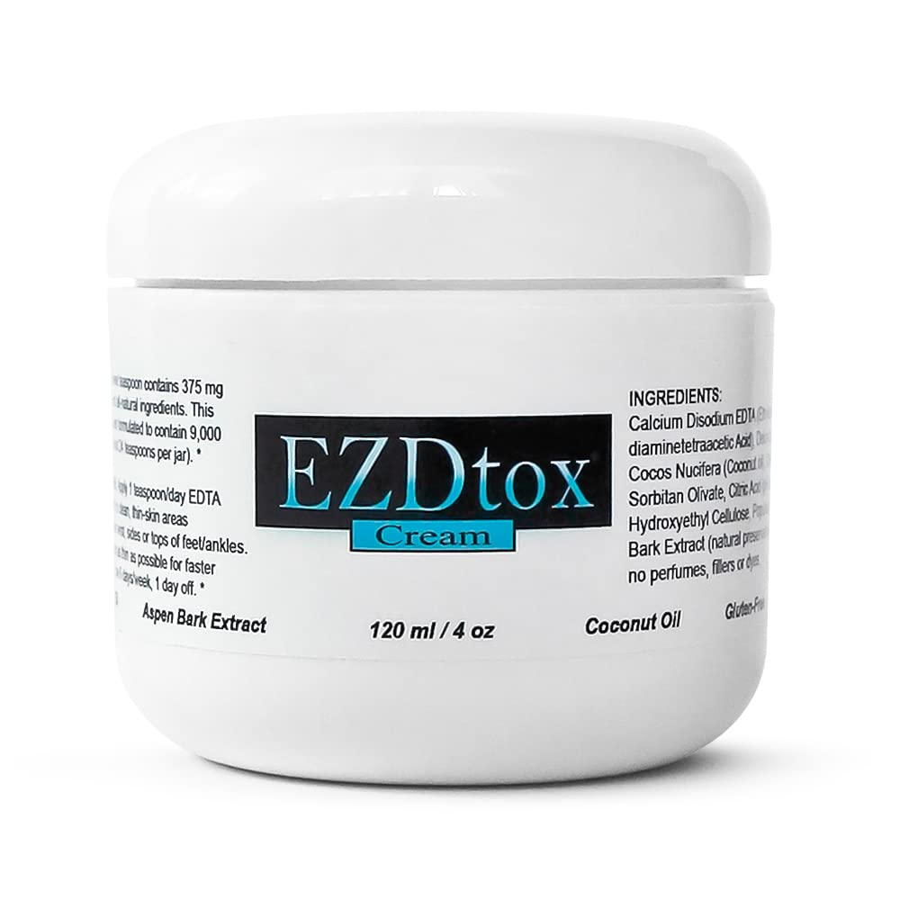 EZDtox Cream - Heavy Metal EDTA Detox - 1 Monat Versorgung - 4 Unzen. Ja