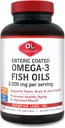 Olympian Labs Enteric Coated Omega 3 Fischöle, 2000 mg pro Portion/ 60 Portionen, 120 Softgels