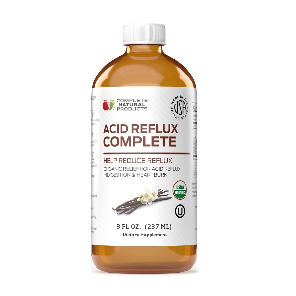 Acid Reflux Complete 8oz - Réparateur de Reliure de Reliure de Reliure et Médecine Naturelle Organique Liquide