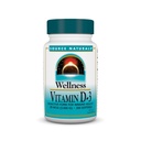Source Naturals Wellness Vitamine D-3 2000 iu Forme bioactive pour la santé immunitaire* - 200 Softgels
