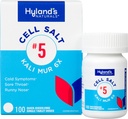 Hyland's No. 5 Cell Salt Kali Mur 6X Tablets, Kalte Medizin und Sore Throat Relief, Natürliche Behandlung von Kalten, Sore Throats, Runny Nose und Burns, Schnellauflösende Tabletten, 100 Count