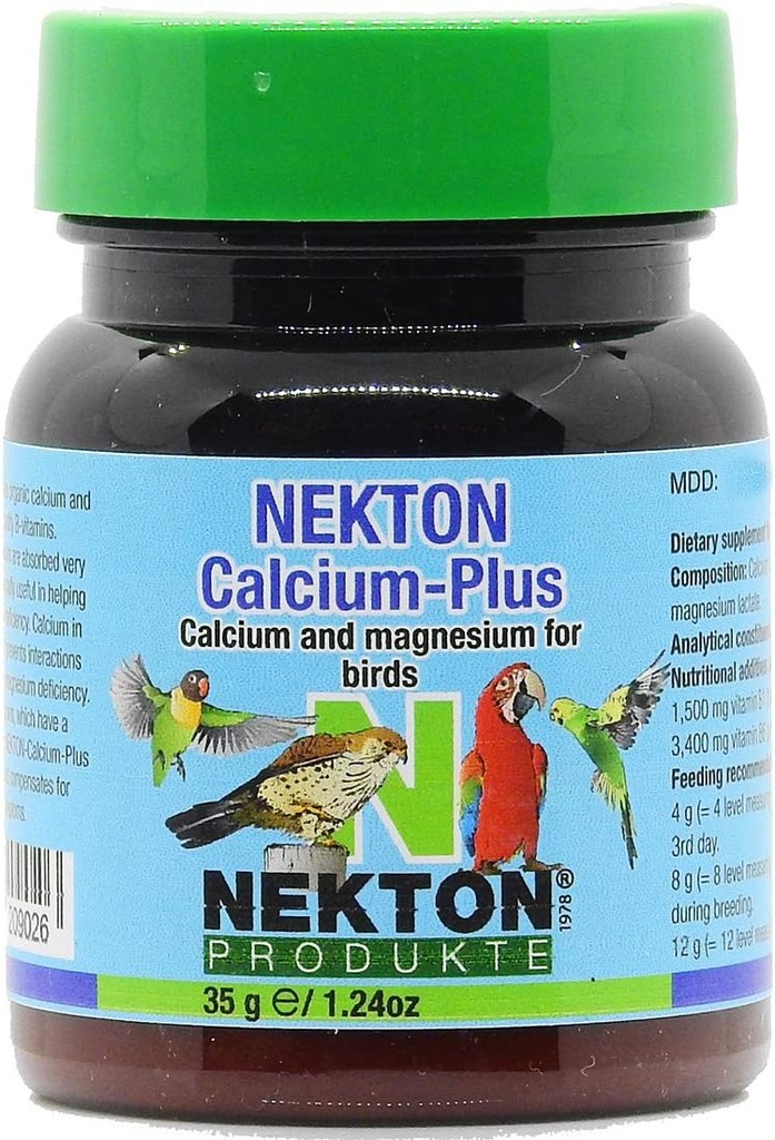 Nekton Calcium Plus - Calcium avec magnésium et vitamines 35g/1.23 oz