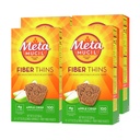 Métamucil, Thins de fibre, Supplément quotidien de fibre de mousse de Psyllium, Soutient la santé digestive et Satisfies faim, Apple Crisp Flavor, 48 portions totales (4 paquets de 12)