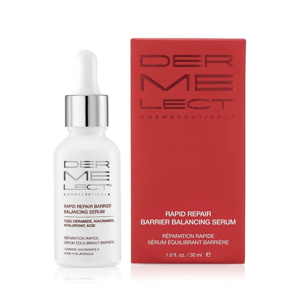 Dermelect Cosmeceuticals Rapid Repair Barrier Balancing Serum – Super-Hydrating-Behandlung mit Niacinamid, Hyaluronsäure, Prebiotika, & Antioxidantien für Glatt, Radiant Haut 1,0 oz