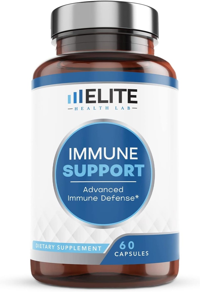 Ultimate 9-in-1 Immun Support Boost – 1000mg Vitamin C, D, Zink, Echinacea, Quercetin & More – USA Third Party Lab getestet, Glutenfrei, 60 Kapseln – Made in USA