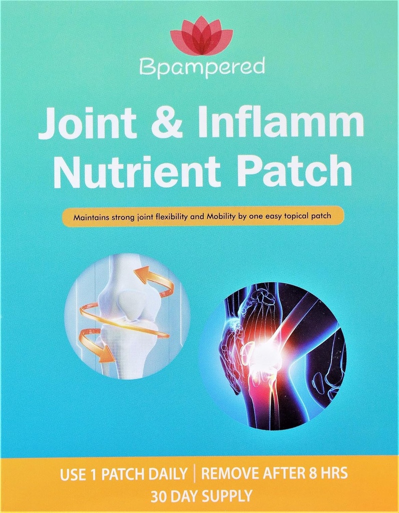 Gelenk- & Entzündungs-Nährstoff-Patch - Glucosamin Chondroitin-Komplex mit MSM für gemeinsame Gesundheit, fördert Flexibilität und Mobilität von Gelenken, Joint Disconfort Relief