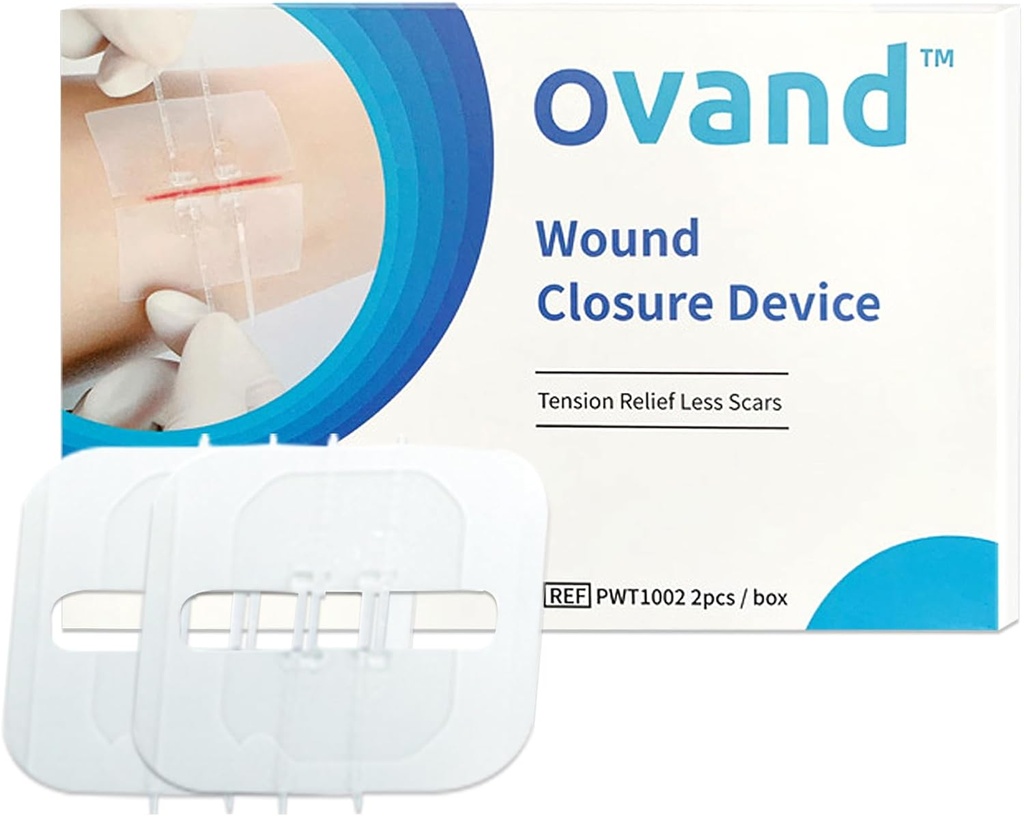 2 Pcs Notfall Laceration Schließungen,Butterfly Bandaids Wound Schließung, Chirurgische Schnürung Reparatur ohne Sew,Quick Clot,Emergency Wound Schließungen Gerät (PU)