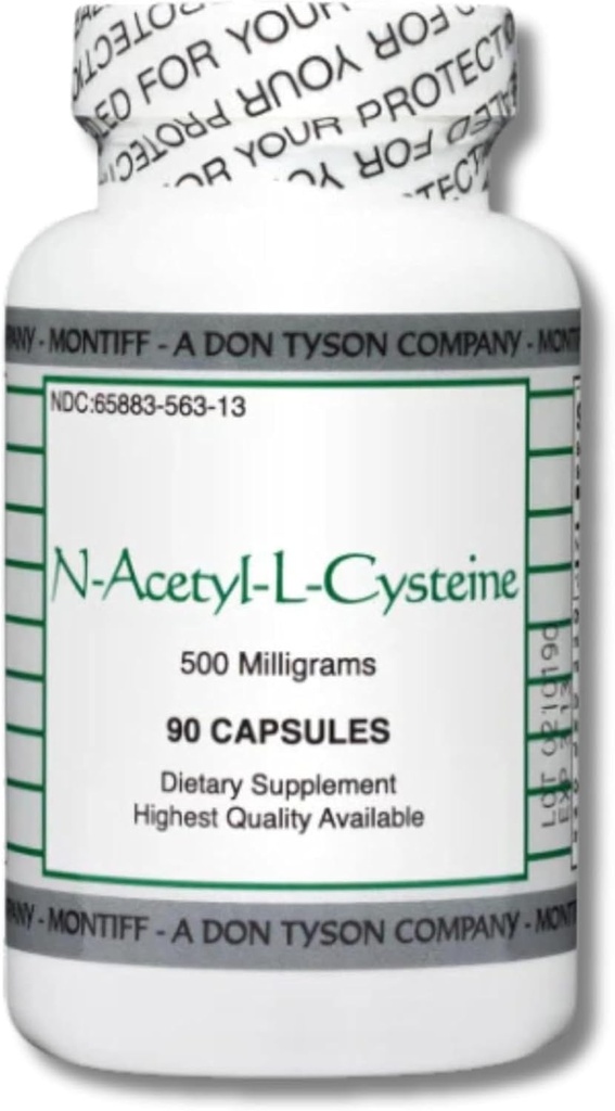 MindEyes N-Acetyl-L-Cystein NAC 500mg Supplement (90 Kapseln), Weiß