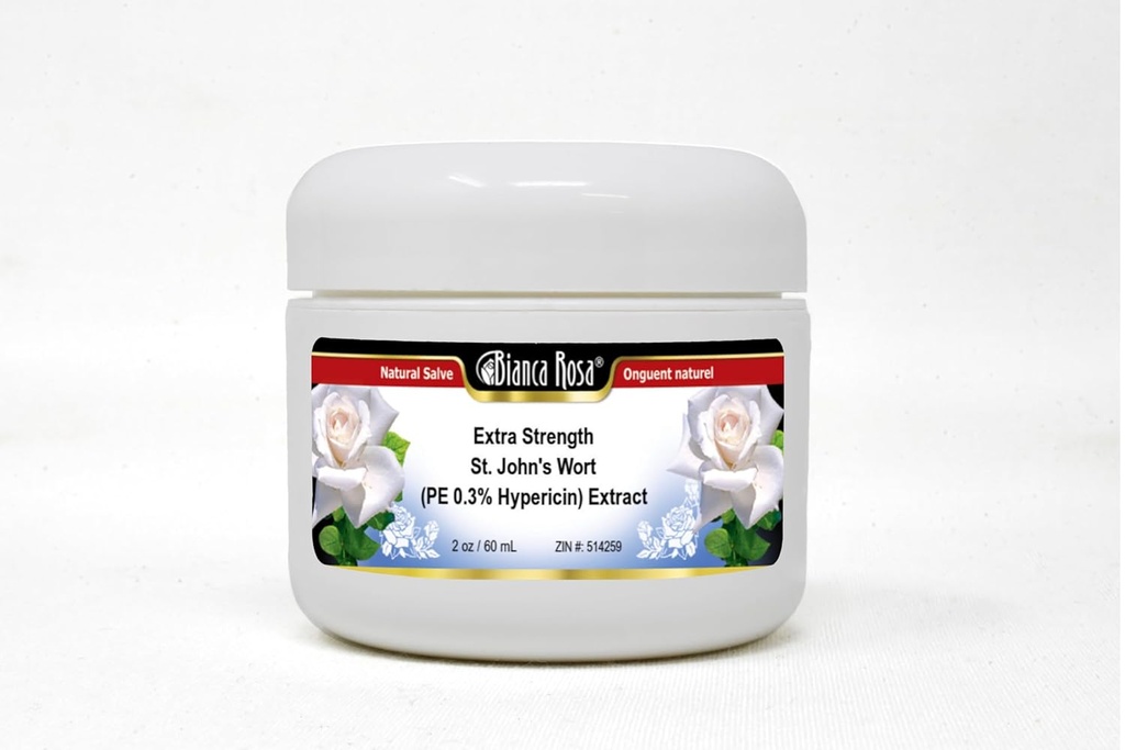 Bianca Rosa Extra Strength St. John's Wort (PE 0.3% Hypericin) Extrakt - Salve Salbe Salbe (2 oz, ZIN: 514259)