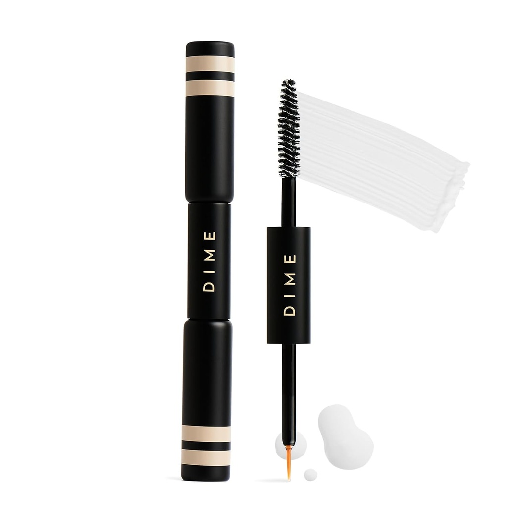 DIME Beauty Boost Duo, Sérum boost de cils de voyage et de sourcils améliorant le gel Combo, Lash et sourcils, 3 ml de chaque