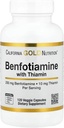 California Gold Nutrition Benfotiamine mit Thiamine, 250 mg, 120 Veggie Kapseln
