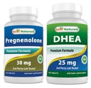 Meilleurs naturels Pregnenolone 30 Mg & COQ10 100 mg