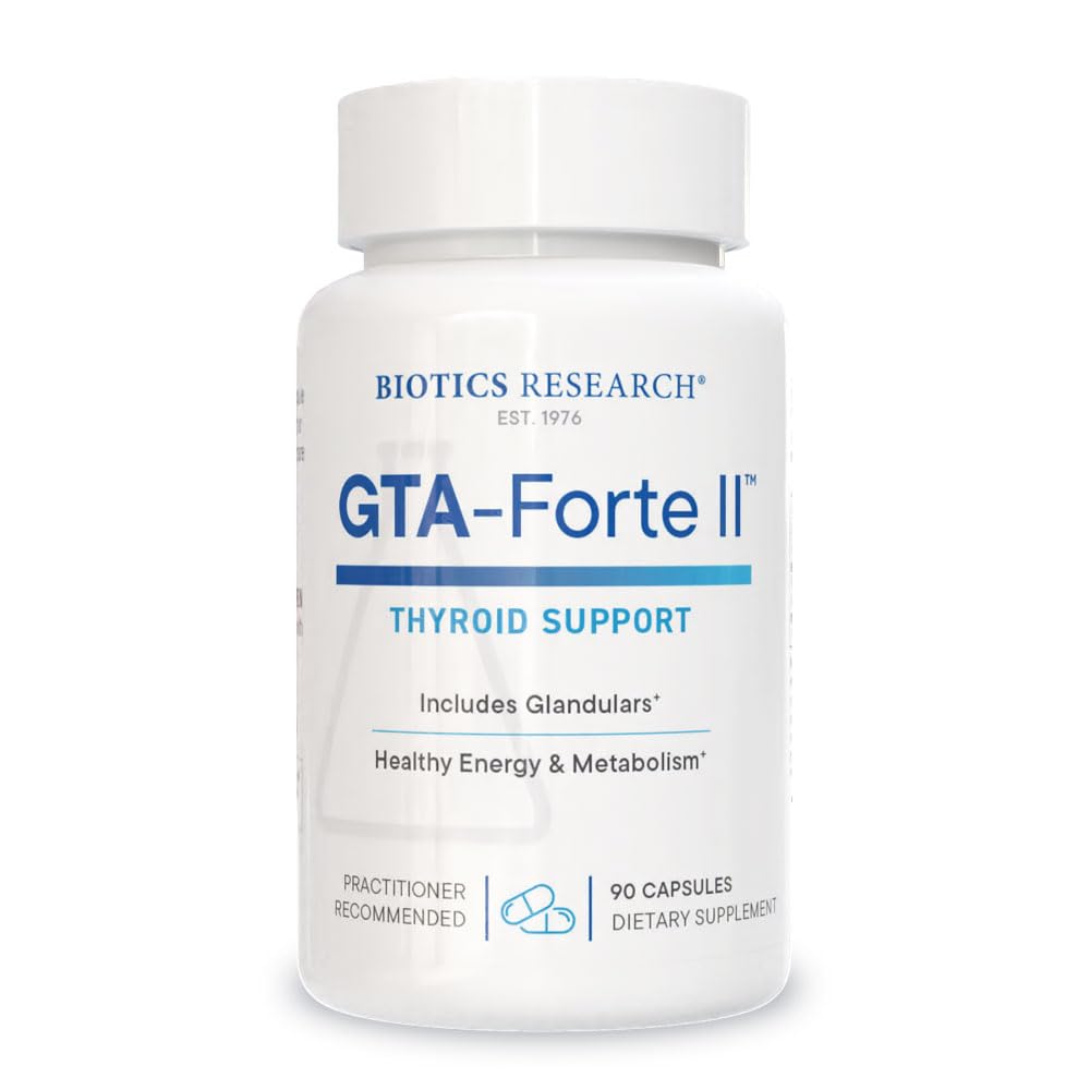 Biotics Research GTA Forte IITM Selen Supplement mit Zink, Kupfer, Schweinedrüsen & Rubidium, endokrine Drüsenunterstützung, optimales Hormongleichgewicht, phytochemisch gebundene Spurenelemente 90 Kapseln