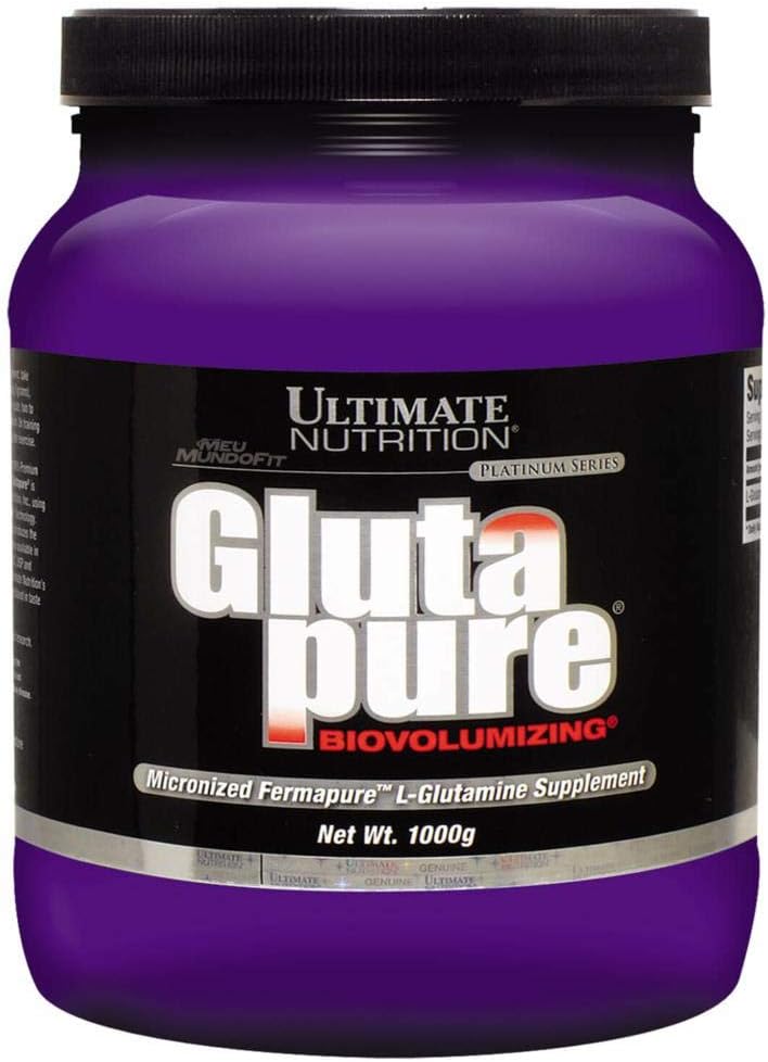 Ultimate Nutrition Glutapure 5000mg Biovolumisant, Suppléments de récupération musculaire avec L-Glutamine, Poudre d'acide amino pour fonction immunitaire, 1000g Poudre, 200 portions