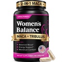 UNALTERED Hormon Balance & Mood Unterstützung für Frauen - Natürlich unterstützt Hormonal Balance & Energie mit Tribulus Terrestris & Red Maca Root Extract - Nahrungsergänzung - 90 Vegan Kapseln