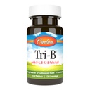 Carlson - Tri-B, Vitamin B Complex, 25 mg Vitamin B-6, 400 mcg Vitamin B-12, Folic Acid Energy Pills, fördern Herz-Kreislauf-Gesundheit, B Complex Vitamins, B12 Supplement, B Vitamin Complex, 120 Tabletten