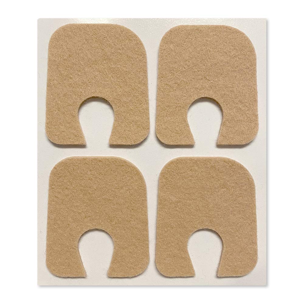 Aetna Foot Products - Callus ou orteils adhésifs en forme d'U, boîte de 100, 1/8" d'épaisseur