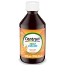 Multivitamine liquide centrum pour adultes, supplément multivitamine/multiminéral avec des vitamines B et des antioxydants, Citrus Flavor - 8 Fl Oz