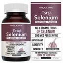 Total Selen - 200 mcg, Pflanzenbasiertes Selen - Full Spectrum, Enthält 4 essentielle organische Formen von Selen einschließlich Selenomethionin - Von Knoblauch abgeleitet - 60 Kapseln