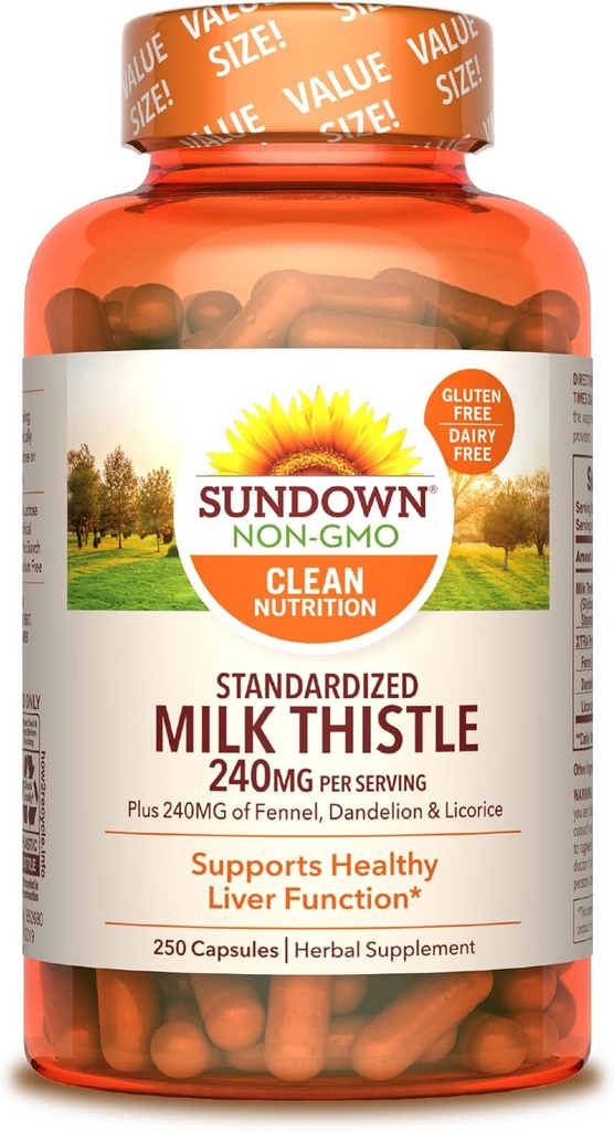 Thistle de lait Sundown, 250 capsules
