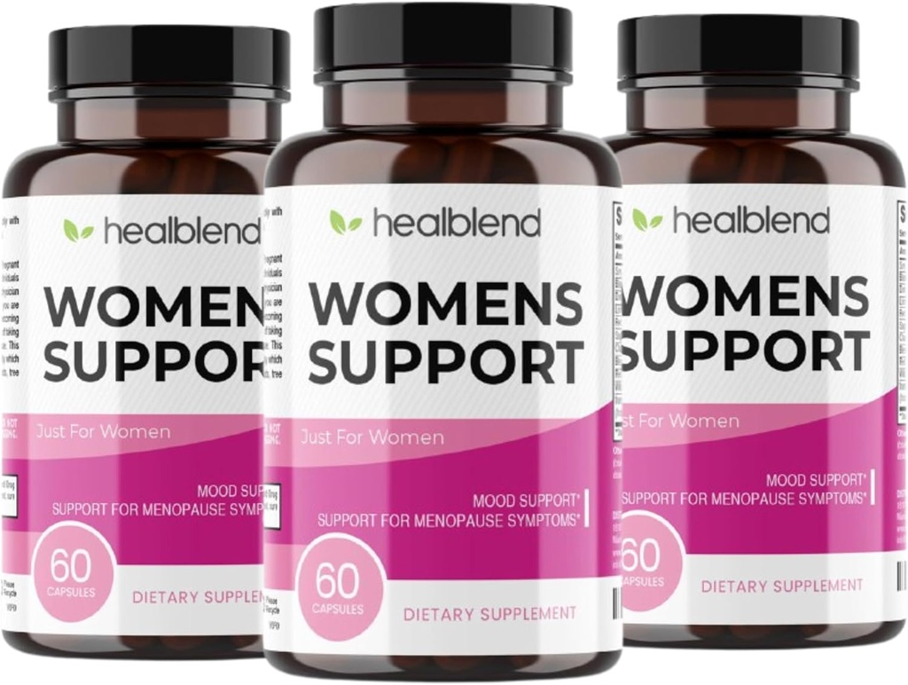 Women’s Support Complex Advanced Formula - Weibliche Unterstützung Ergänzung für Hot Flashes, Nacht Sweats, Symptome von Perimenopause und Menopause - Hormonverordnung Natürlich - 180 Kapseln (3 Pack)
