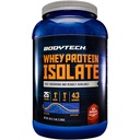 BODYTECH Whey Protein Isolate Powder - Riche saveur de chocolat - Supplément de protéines premium pour la croissance et la récupération musculaires - Formule à faible teneur en glucides et haute teneur en protéines pour la performance (3 lb/ 43 portions)
