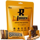 Braven Bar Chocolate Caramel Nut Energy Bars (1.59 Unze, Packung mit 10) – Energy Chews mit 5g Protein – On-the-Go Energy Snacks für Laufen, Wandern und Sport - Gluten kostenlose Snacks für nachhaltige Energie Boost