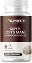 MINATURAUX Lions La Mane Complément Capsules - 5 Complexe de Champignons Aide avec le système immunitaire et la santé cérébrale - Chaga, Reishi, Shiitake, Lions Mane et Maitake Extraits de Champignon