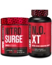 Jacked Factory Nitrosurge Shred Thermogenic PreWorkout in Fruit Punch & N.O. XT Nitric Oxid Booster für Männer & Frauen