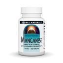 Source Naturals Manganese, Amino Acid Complex - Supports Energy Production* - 10 mg - 250 Tablets