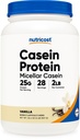 Poudre de protéines de caséine Nutricost 2lb Vanille - Caséine micellaire, sans gluten, sans OGM