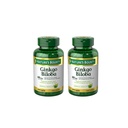 Nature's Bounty Ginkgo Biloba 60mg Kapseln, 200 Graf (Pack von 2)