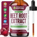 Beet Root Liquid Supplement - Made with Organic Beets Extract - Vegan und Pure - Höhere Potenz als Gummis, Chewables und Kapseln - Unterstützt Energie, Vitalität & Zirkulation (Unflavored, 60mL)