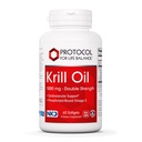 PROTOKOLL FÜR LIFE BALANCE Krill Oil 1000mg - Extra Strength Krill Oil Supplement - DHA & EPA - mit Astaxanthin - Support Herz, Gehirn, Gelenke - Non-GMO & Halal - 60 Softgels