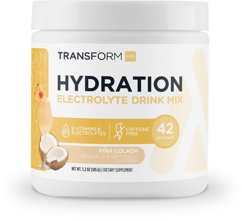 Transformer les hydrates d'HQ 42 portions (Pina Colada) - Electrolytes, clarté mentale, vitamines